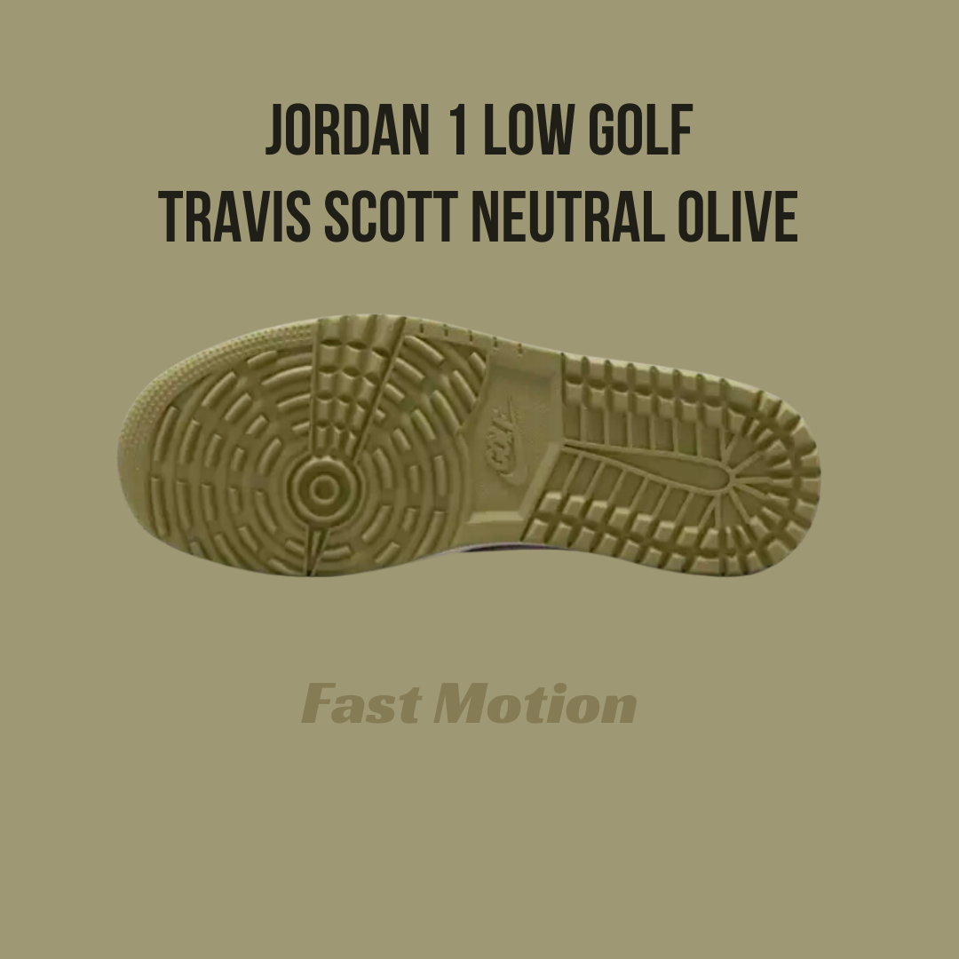 Jordan 1 Low GolfTravis Scott Neutral Olive