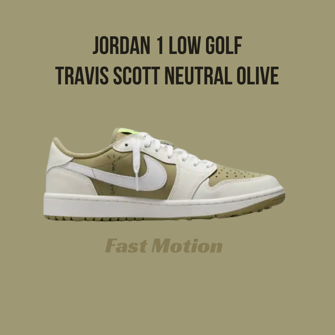 Jordan 1 Low GolfTravis Scott Neutral Olive