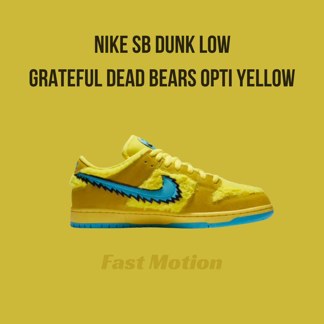 SB Dunk low Grateful Dead Bears Opti Yellow