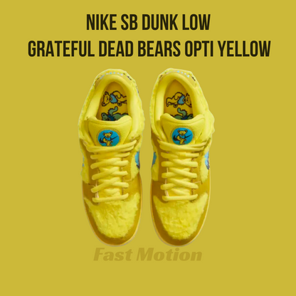 SB Dunk low Grateful Dead Bears Opti Yellow