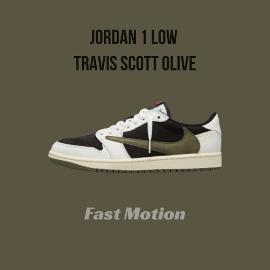 Jordan 1 Low Travis Scott Olive