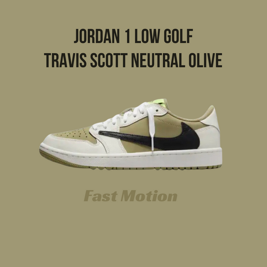 Jordan 1 Low GolfTravis Scott Neutral Olive