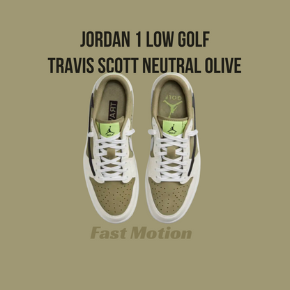 Jordan 1 Low GolfTravis Scott Neutral Olive